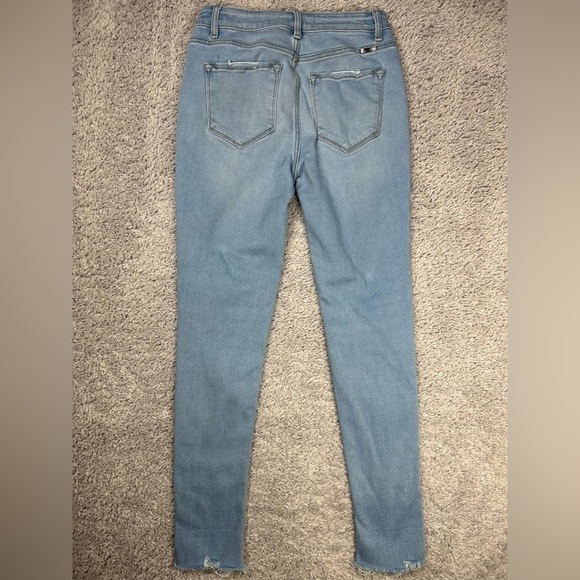 Kancan Jeans Womens 5 Remy High Rise Ankle Skinny Light Wash Distressed Casual - Picture 4 of 4